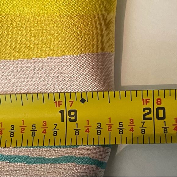 Sara Campbell Pink Red Teal Satin Striped Party Event Dress NWOT Size 6 - Picture 13 of 14